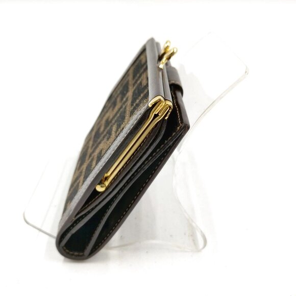 Authentic Fendi Wallet Brown Canvas mn349-113025 - Picture 3 of 9